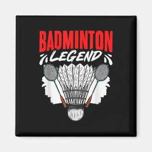 Badminton Legend Shuttle Sport Hobby Badminton Pla Magnet