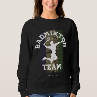 Badminton Lesotho Net Games Player Badminton Sweatshirt