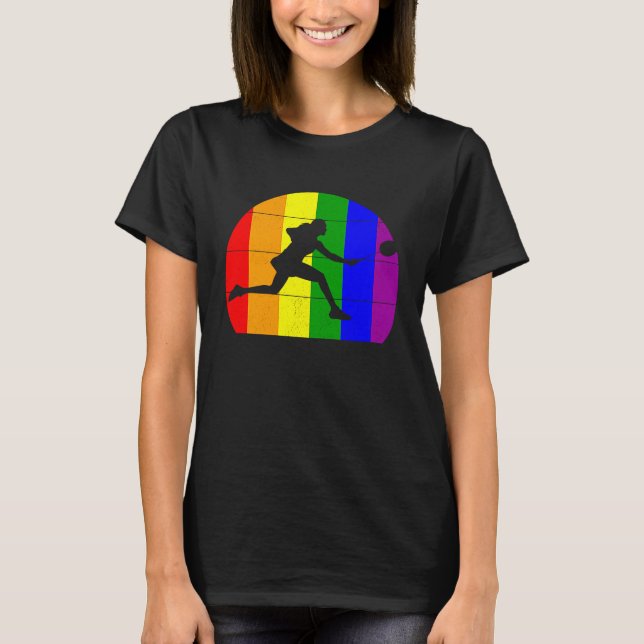 Badminton LGBTQ  lesbian girls women gay players s T-Shirt (Front)