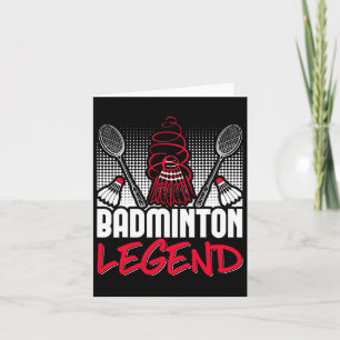 Badminton Living Legend Player Sport Shuttle Card