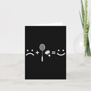 Badminton Love Happy Team Player Coach  Card