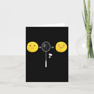 Badminton Love Happy Team Player Coach Funny Shutt Card
