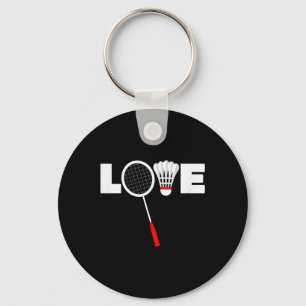 Badminton - Love Key Ring