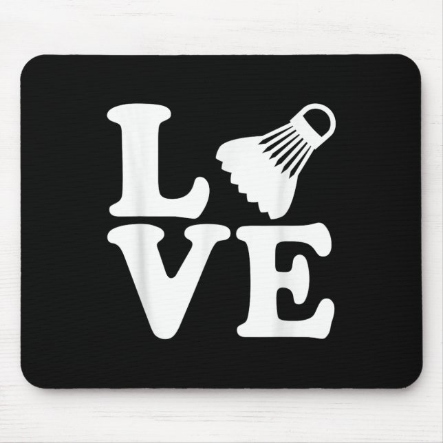 Badminton Love  Mouse Pad (Front)