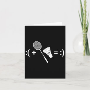 Badminton Love Shuttle Racquet Sport Badminton Card