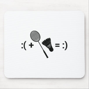 Badminton Love Shuttle Racquet Sport Badminton  Mouse Pad