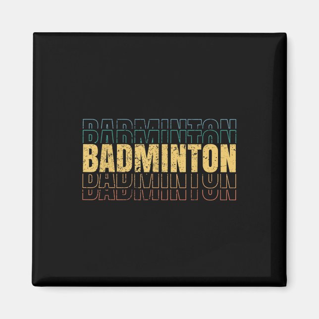 Badminton Love Team Player Coach  Magnet (Front)