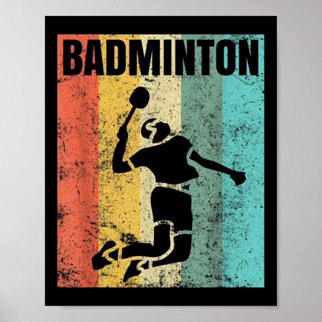 Badminton Love Team Player Coach  Poster (Front)