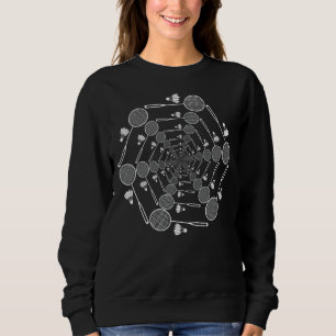 Badminton Love Team Player Coach Sweatshirt