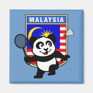 Badminton Malaysia Panda Magnet