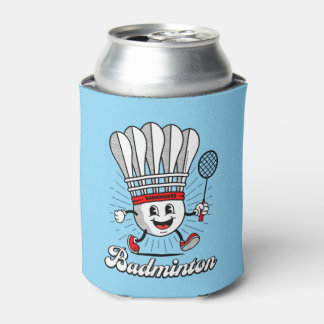 Badminton Mascot Classic Can Cooler