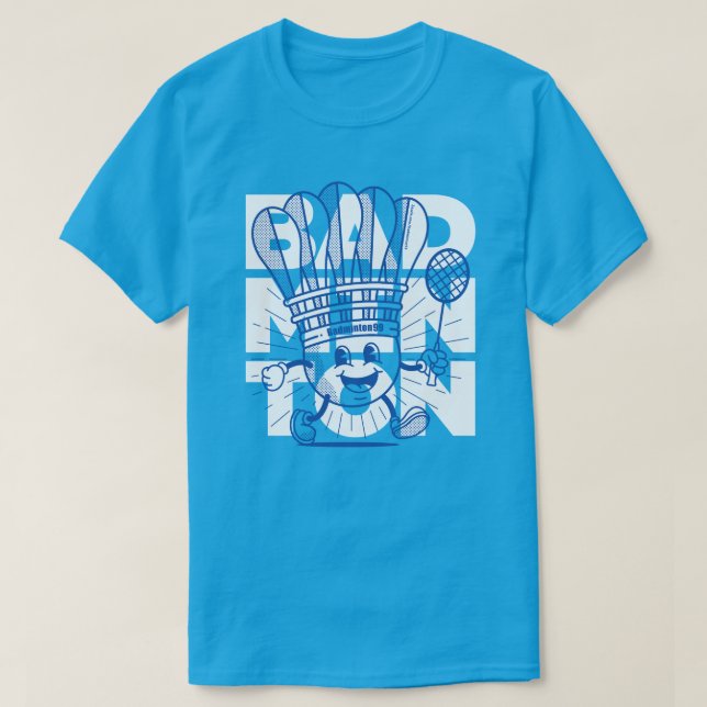 Badminton Mascot OVERPRINT T-Shirt (Design Front)