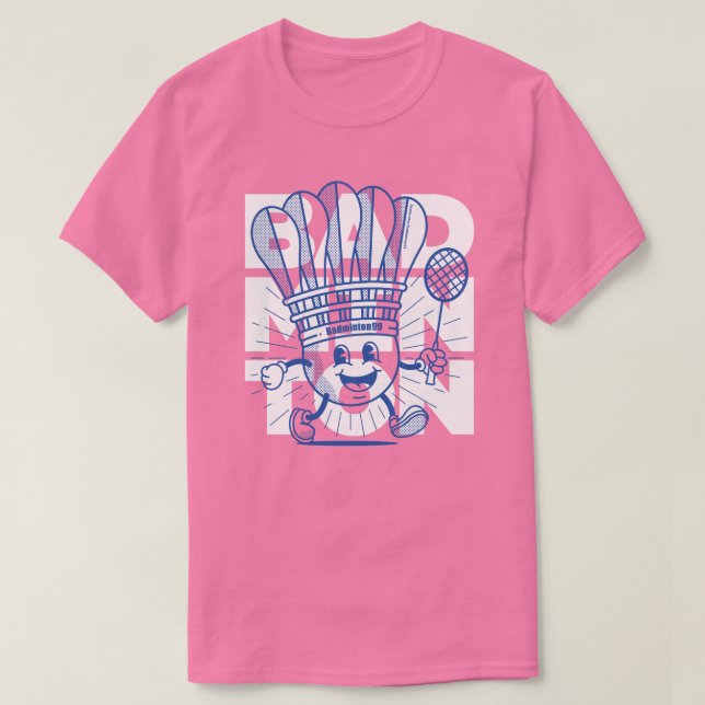 Badminton Mascot OVERPRINT T-Shirt (Design Front)