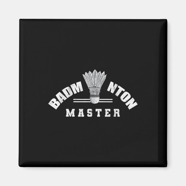 Badminton Master Shuttle Birdie Badminton  Magnet (Front)