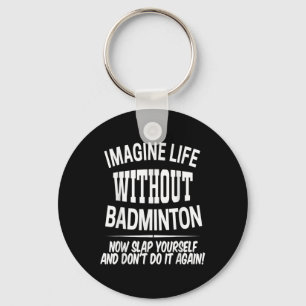 Badminton Men And Women Birdie Player Kids Key Ring