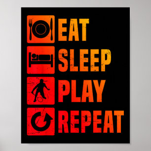 Badminton Mens Badminton Player Squash Shuttle Poster