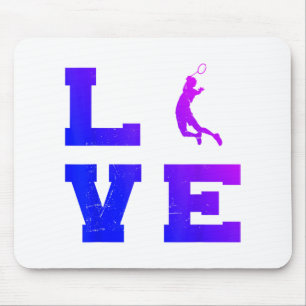 Badminton Mens Womens Badminton Player Shuttle  Mouse Pad