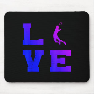 Badminton Mens Womens Badminton Player Shuttle Mouse Pad