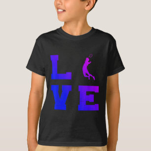 Badminton Mens Womens Badminton Player Shuttle  T-Shirt