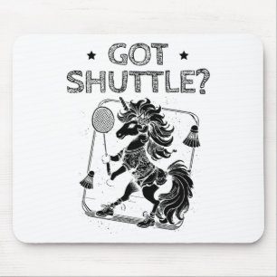 Badminton Mode On Shuttle Racket  Mouse Pad