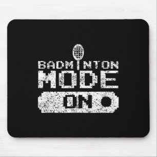 Badminton Mode On Team Shuttle Player Coach Mouse Pad