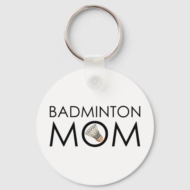 Badminton Mom Key Ring (Front)