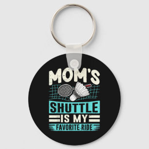 Badminton Moms Shuttle - Children Loving Mother Key Ring