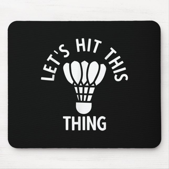 Badminton  mouse pad (Front)