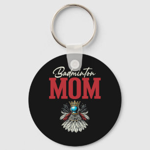 Badminton Mum Shuttle Racket Key Ring