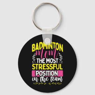 Badminton Mum Tee For Women Wife Or Mum Badminton Key Ring
