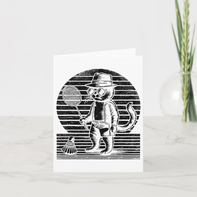Badminton Ninja Shuttle  Card (Front)