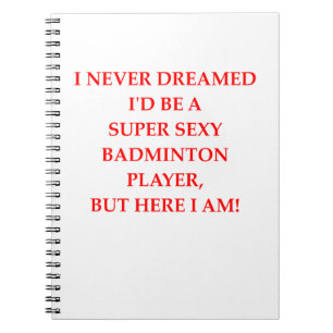 badminton notebook