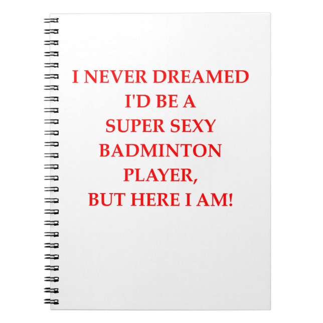badminton notebook (Front)