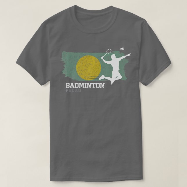 Badminton Palau Net Games Player Badminton    1  T-Shirt (Design Front)