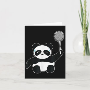 Badminton Panda Getting Sweaty Card
