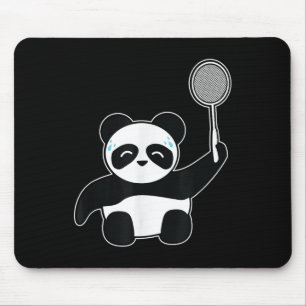Badminton Panda Getting Sweaty Mouse Pad
