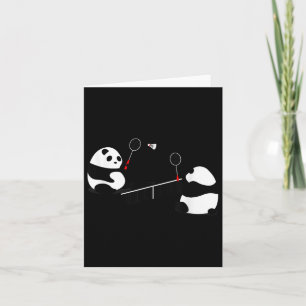 Badminton Panda Volley Card