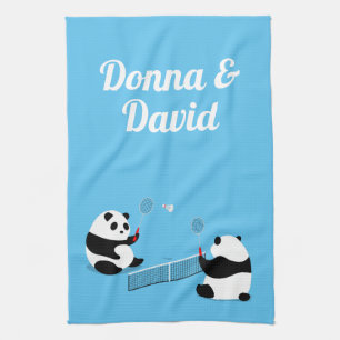 Badminton Pandas Sports Towel
