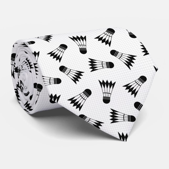 badminton pattern tie (Rolled)