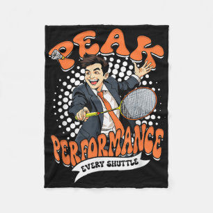 Badminton Peak Performance Every Shuttle  Fleece Blanket