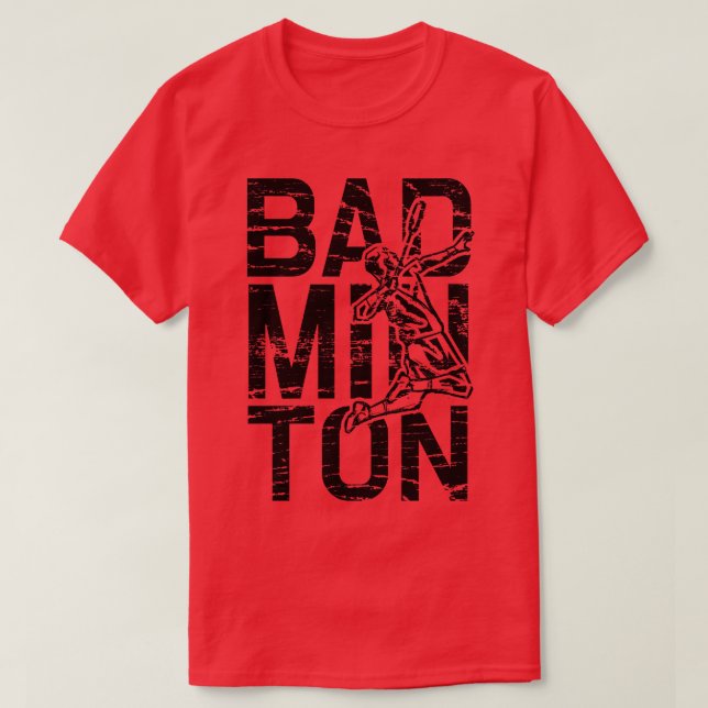 Badminton Player 2 T-Shirt (Design Front)