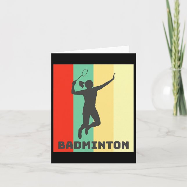 Badminton Player Badminton Lover  Card (Front)