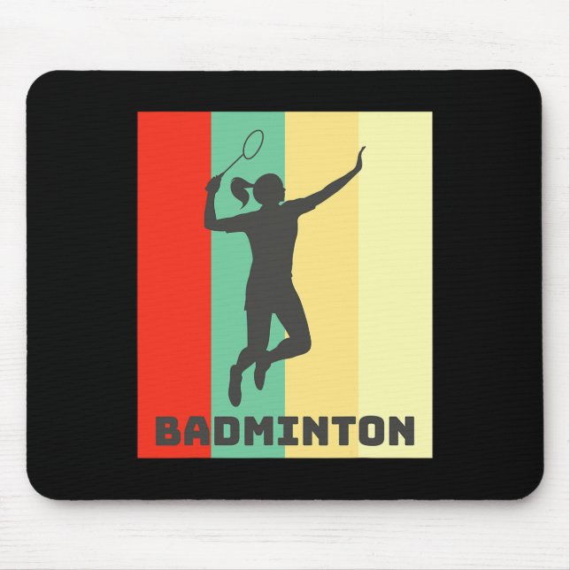 Badminton Player Badminton Lover  Mouse Pad (Front)