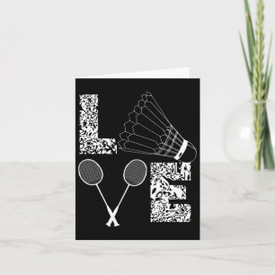 Badminton Player Badminton Lover Shuttle Card