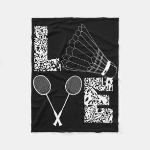 Badminton Player Badminton Lover Shuttle Fleece Blanket