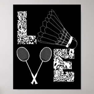 Badminton Player Badminton Lover Shuttle  Poster