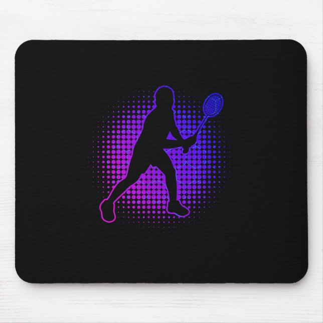 Badminton Player Badminton Womens Squash Shuttle  Mouse Pad (Front)