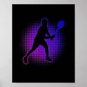 Badminton Player Badminton Womens Squash Shuttle  Poster