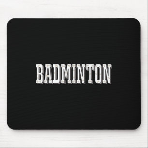 Badminton Player Birdie Shuttle Smash  Mouse Pad
