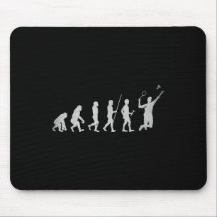 Badminton Player Birdie Shuttle Smash Mouse Pad